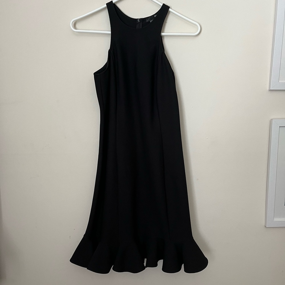 AQUA Black Halter Dress Size Large